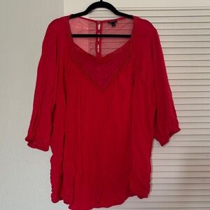 Torrid Red Blouse size 4